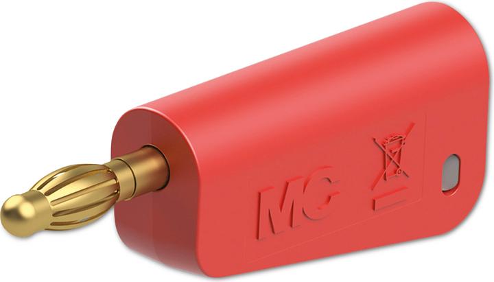 Produktbild Stäubli LM-4A-39 Lamellenstecker Stecker Stift-Ø: 4 mm Rot 1 St.