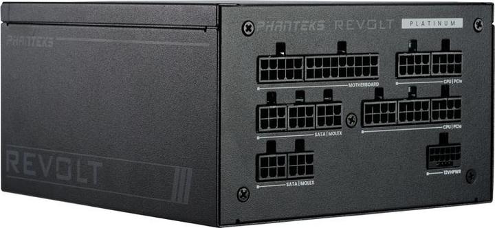Actual product image Phanteks Revolt 1000W Platinum, ATX 3.0, PCIe 5.0, fully modular - 1000 Watt, black (1000 W)