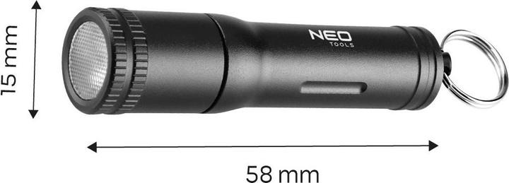Actual product image Neo Battery powered mini 100 lm Osram P9 LED flashlight (5.80 cm, 100 lm)