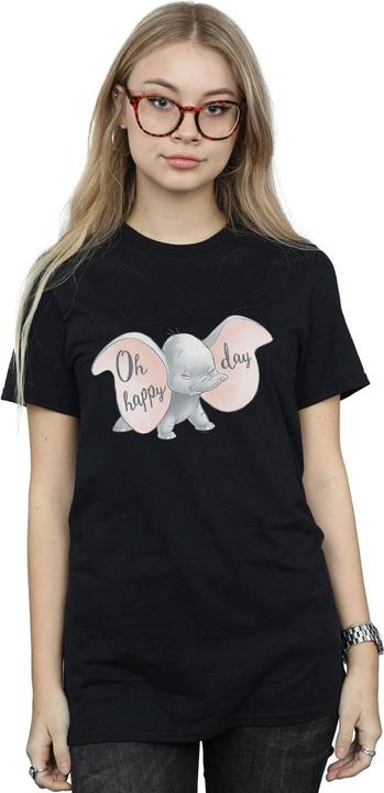 Actual product image Disney Womens/Ladies Dumbo Happy Day Cotton Boyfriend T-Shirt (XL)