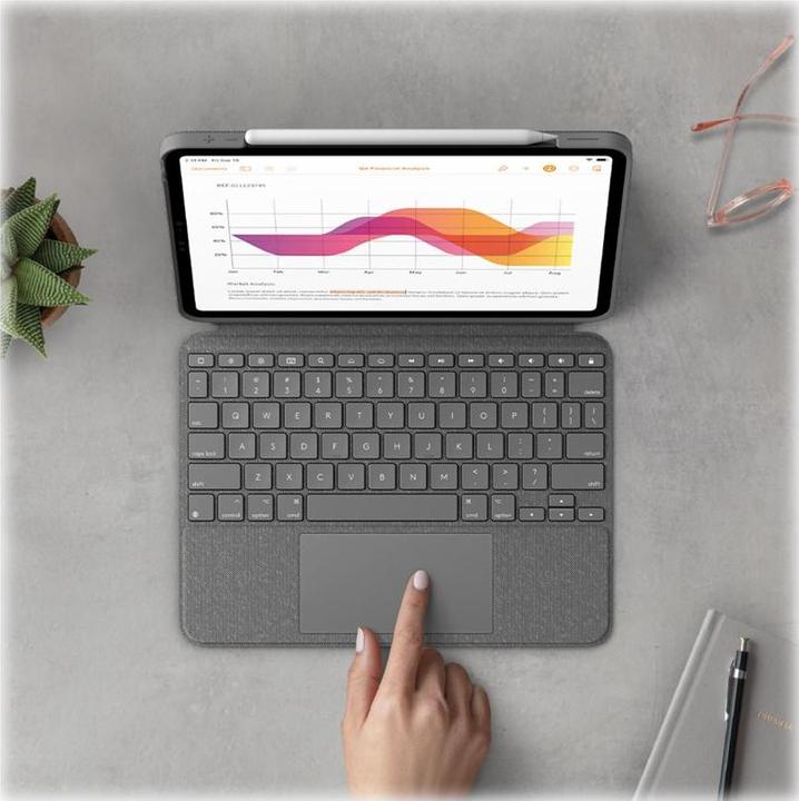 Image du produit Logitech Combo Touch Pour Ipad (10th Gen) (ING. Int., iPad 2022 (10e génération))