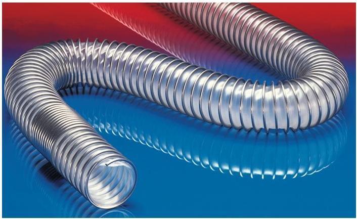 Produktbild Norres Absaug- und Gebläseschlauch CP PUR 455 FOOD Innen-Ø 55 mm Aussen-Ø 67,00 mm Länge 6 m Wandstärke 6