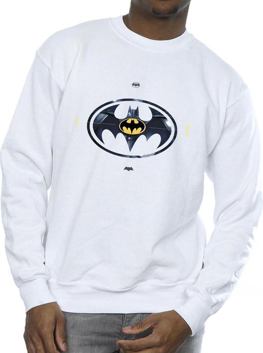 Actual product image Mens The Flash Batman Metal Logo Sweatshirt (M)