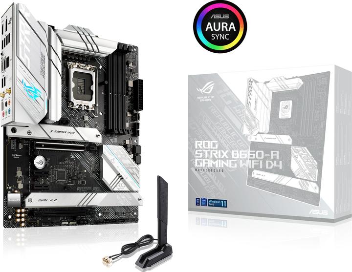 Produktbild ASUS ROG STRIX B660-A GAMING D4 (LGA 1700, Intel B660, ATX)