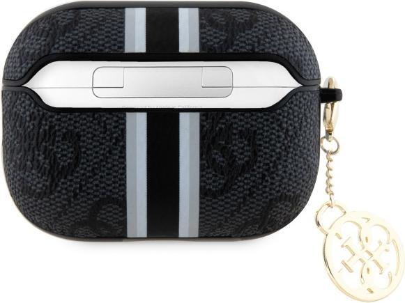 Produktbild Guess GUAP2P4RPSK AirPods Pro 2 (2022/2023) cover czarny/black 4G Printed Stripes Charm (Kopfhörer Tasche)