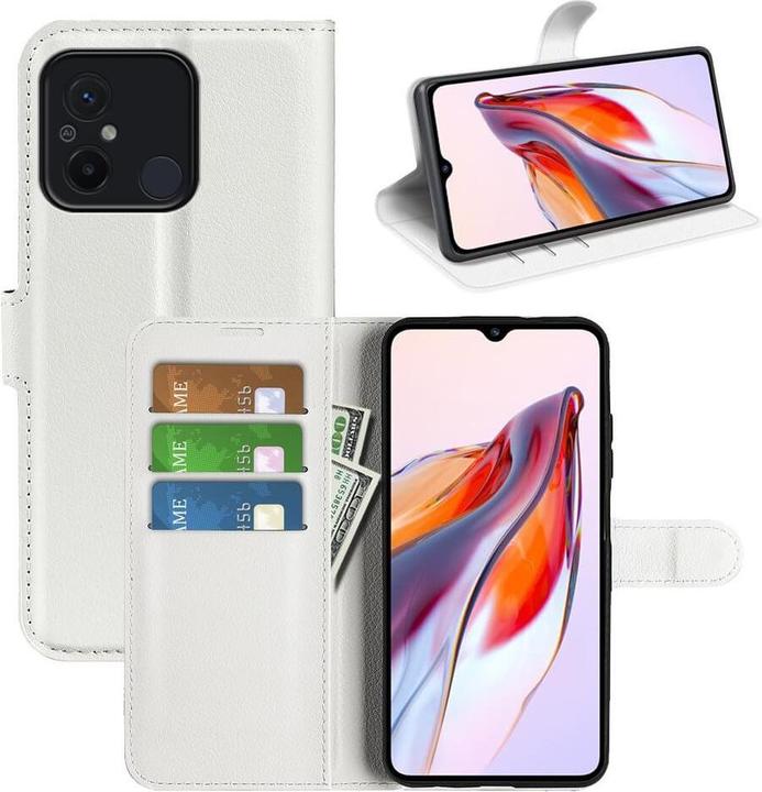 Immagine prodotto Cover-Discount Xiaomi Redmi 12C - Custodia in pelle bianca (Xiaomi Redmi 12C)