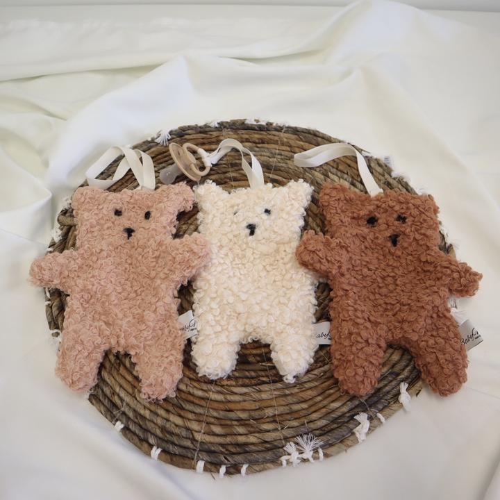 Actual product image Baby-Nest Teddy Cream Pacifier Cloth