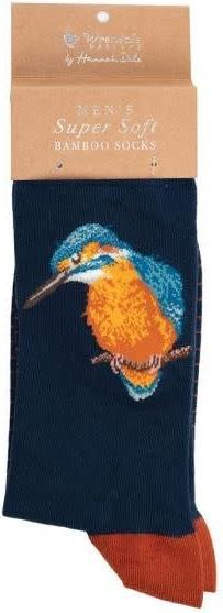 Image du produit Wrendale Design Männersocken - 'The Kingfisher' Eisvogel (40 - 44)