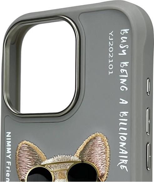 Produktbild Nimmy case iPhone 16 Pro Max 6.9" gray Glasses Cool Dog (Apple iPhone 16 Pro Max)