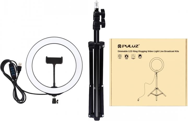 Image du produit Puluz PKT3035 Lampe vidéo selfie 26cm (éclairage annulaire)