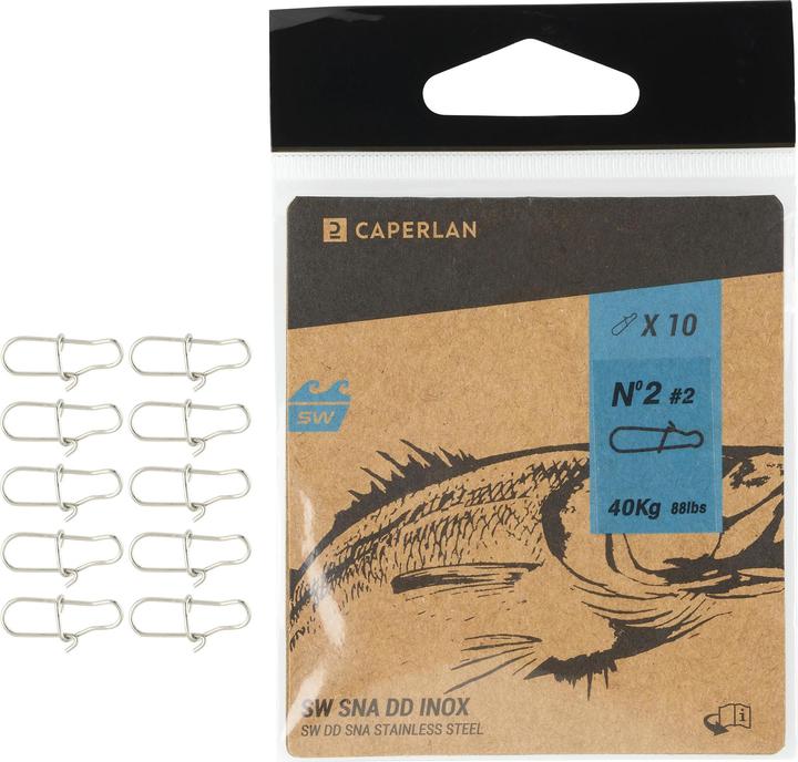 Actual product image Caperlan double snap inox x 10 167911
