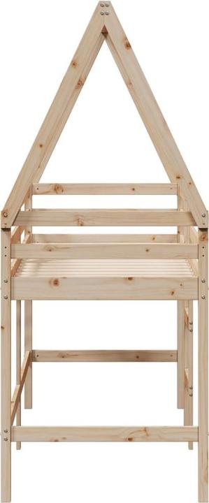 Image du produit VidaXL Lit surélevé avec échelle Toit Lit d'enfant Lit de jeu 90x190cm bois massif (90 x 190 cm)