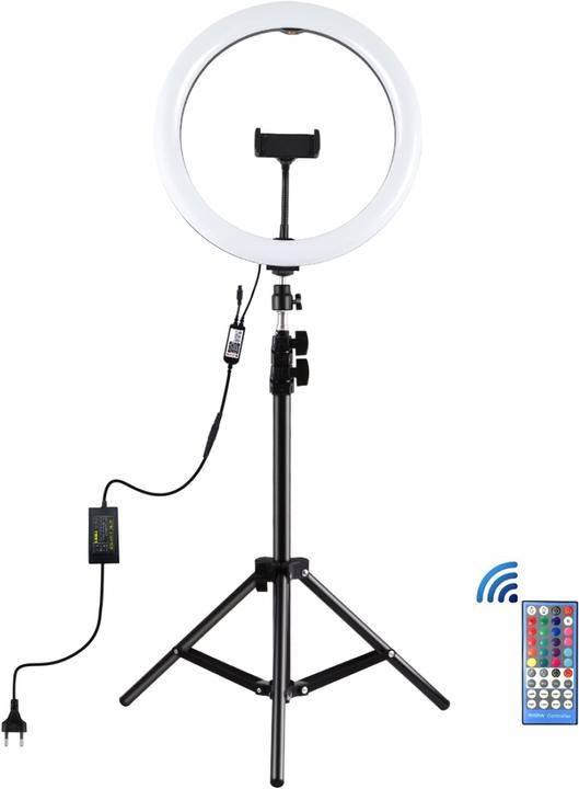 Puluz PKT3050EU Lampe vidéo selfie RGB 30cm (éclairage annulaire)