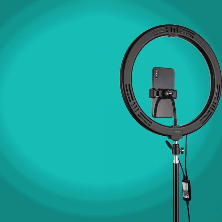 Image du produit Puluz PKT3050EU Lampe vidéo selfie RGB 30cm (éclairage annulaire)