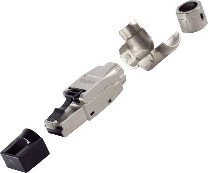 Immagine prodotto BKL Electronic Spina RJ45 ad angolo retto, senza attrezzi, STP, CAT 6A 10121202 Spina, g
