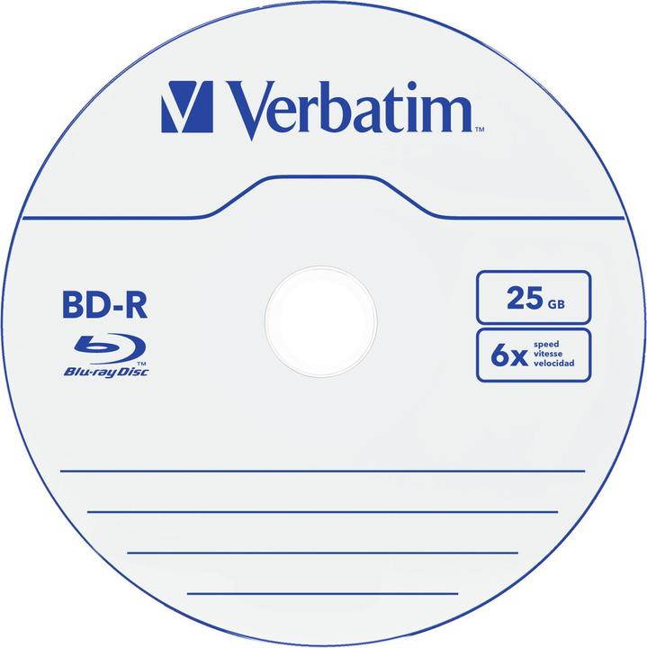 Produktbild Verbatim BD-R SL, 25GB, 10er Spindel (10 x)