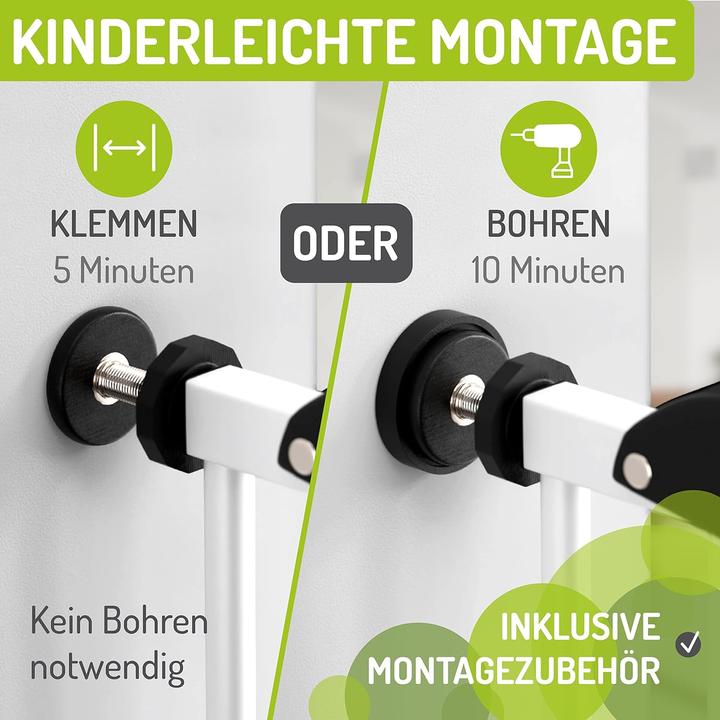 Produktbild Bomi Türschutzgitter, 113-121 cm, weiss (113 cm)
