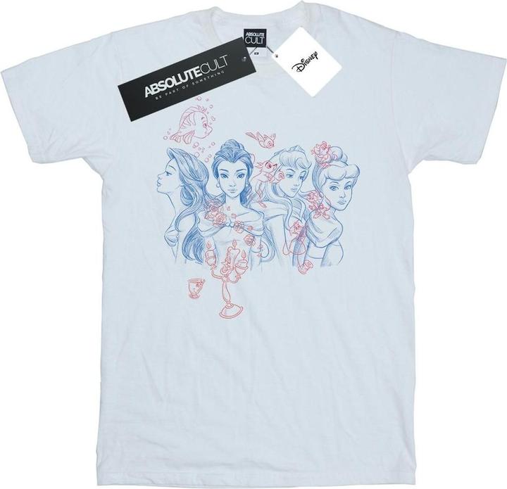 Immagine prodotto Disney Princess Sketch Maglietta Ampia Donna (XXL)