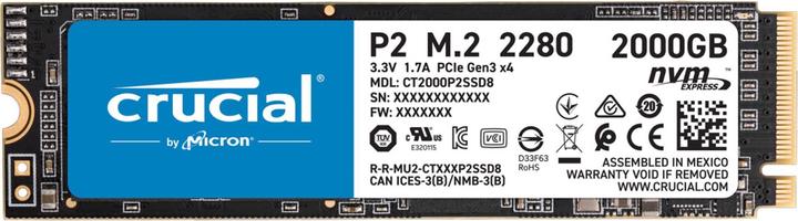 Produktbild Crucial P2 (2000 GB, M.2 2280)