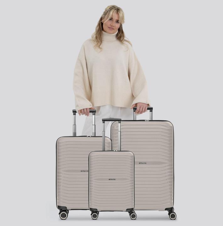 Produktbild Stratic Shine 4 Rollen Kofferset 3-teilig mit Dehnfalte (193 l, XL (ab 115l))