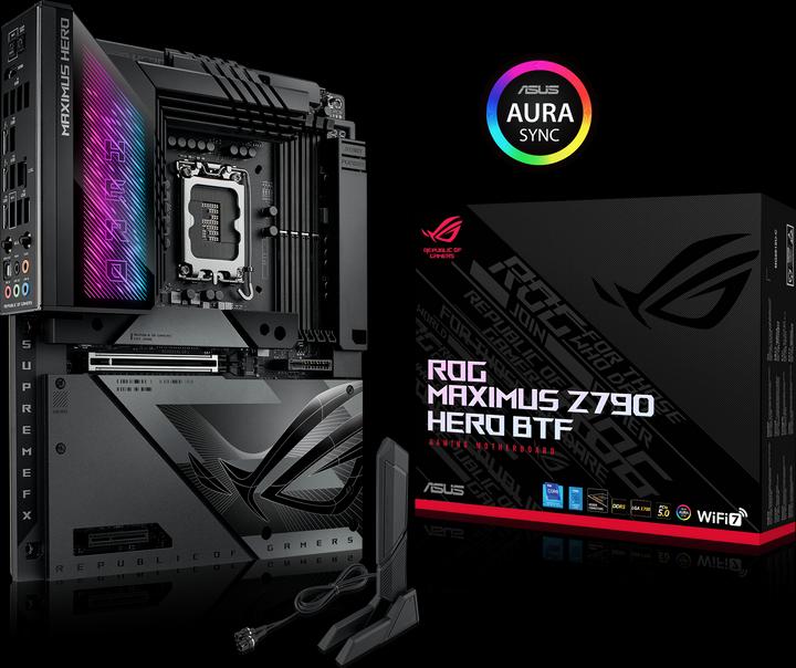 Produktbild ASUS Rog Maximus Z790 Hero Btf (LGA 1700, Intel Z790, ATX)
