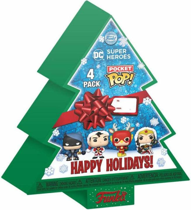 Actual product image Funko Pocket Pop! Marvel - Tree Holiday Box 4-Pack