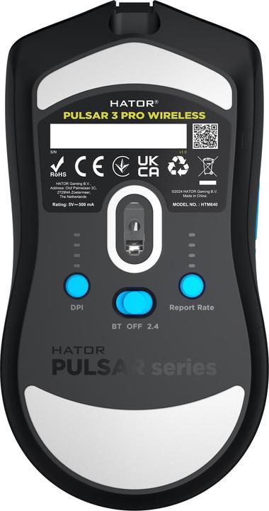 Produktbild Hator Pulsar 3 PRO Wireless (Kabelgebunden, Kabellos)