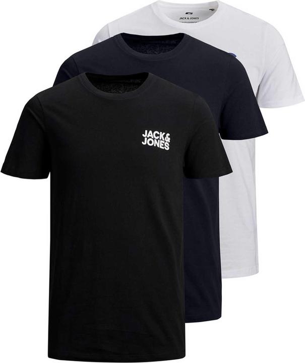 Jack & Jones 3er-Pack klassisch Logoprint T-Shirt (XXL)