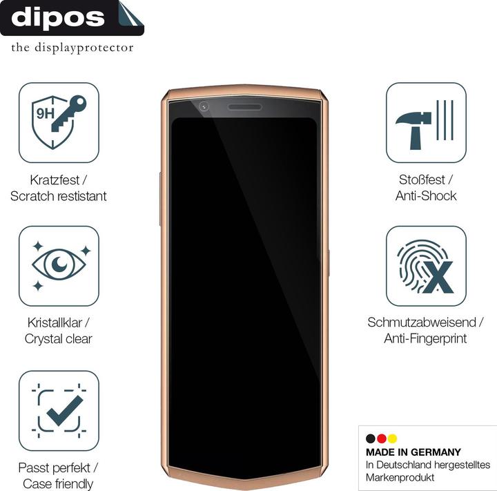 Actual product image Dipos Anti-Shock Screen Protector Clear (1 Piece, Cubot Pocket 3)