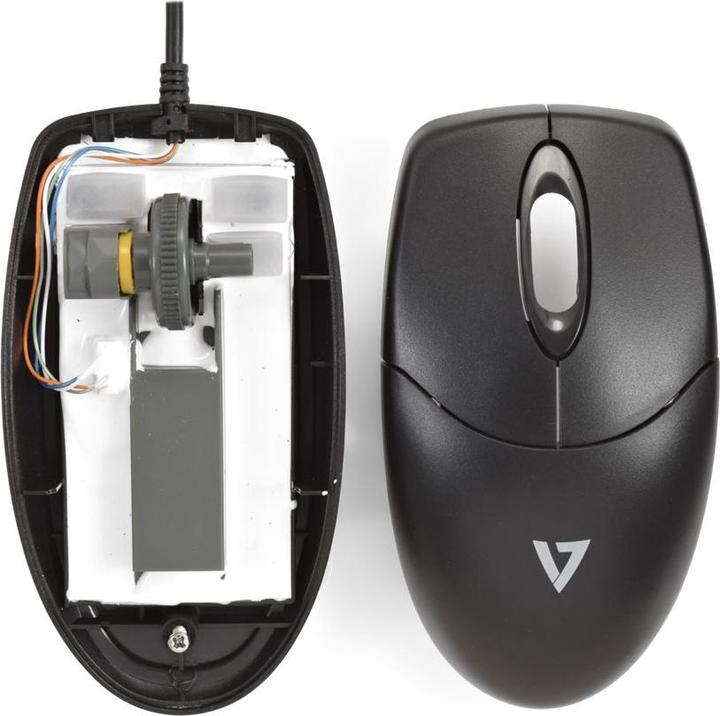 Immagine prodotto V7 Set di tastiera e mouse antimicrobico lavabile (DE, Cablato)