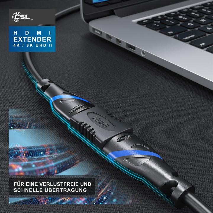 Actual product image CSL HDMI adapter, Full HD - extension - coupling, HDMI socket to HDMI socket (HDMI, 4.50 cm)