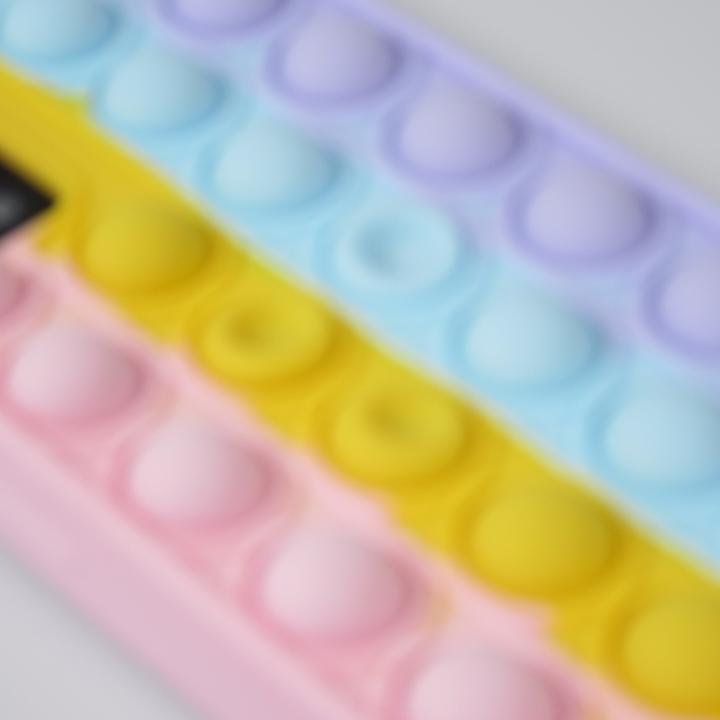 Produktbild PhoneLook Hülle Silikon Luftblasen Anti-Stress Regenbogen (Samsung Galaxy A52)