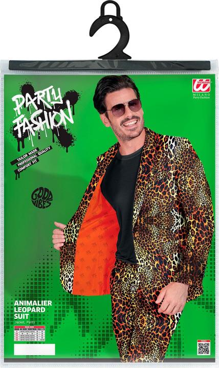 Image du produit Widmann ANIMAL PRINT LEOPARD PARTY FASHION ANZUG (Jackett, Hose), XL (XL)