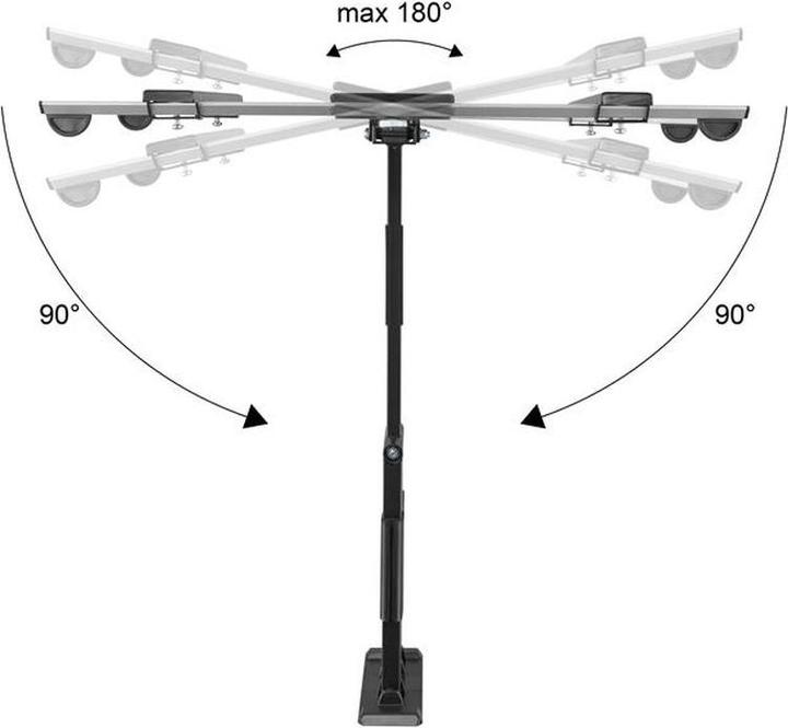 Image du produit Xantron Ultra-mince Slimline-A-466-B (Mur, 60", 30 kg)
