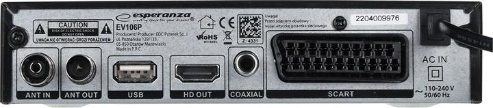 Immagine prodotto Esperanza EV106P (DVB-T, DVB-T2, DVB-C/S2, DVB-C)