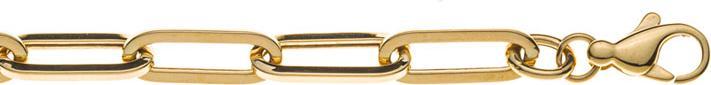 Natsumi Schmuck Halskette Gelbgold 9K/375 Anker oval, 45cm (750/18 K Gelbgold)