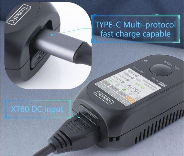 Image du produit Toolkitrc Chargeur M4 Pocket, DC, 80W, 1-4S