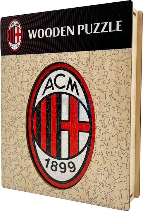 Actual product image Iconic AC Milan - Logo - Wooden Puzzle Size S (150 pieces) (150 pieces)