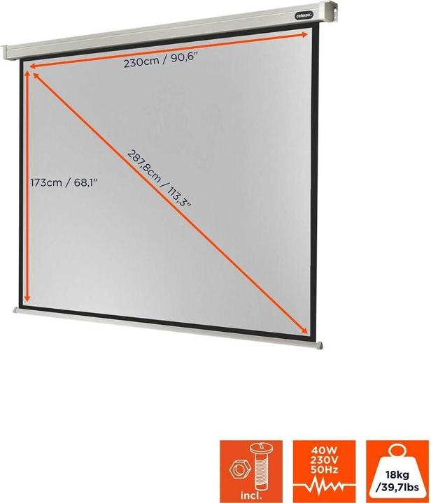 Actual product image Celexon Motor Professional, Canvas, 4:3 (116.54", 4:3)