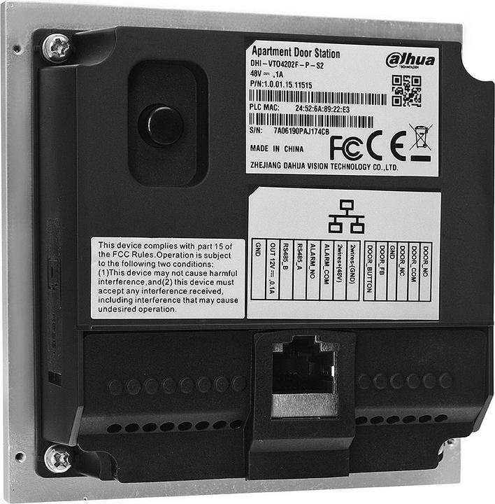 Immagine prodotto Dahua VTO4202F-P-S2 (Cablato)