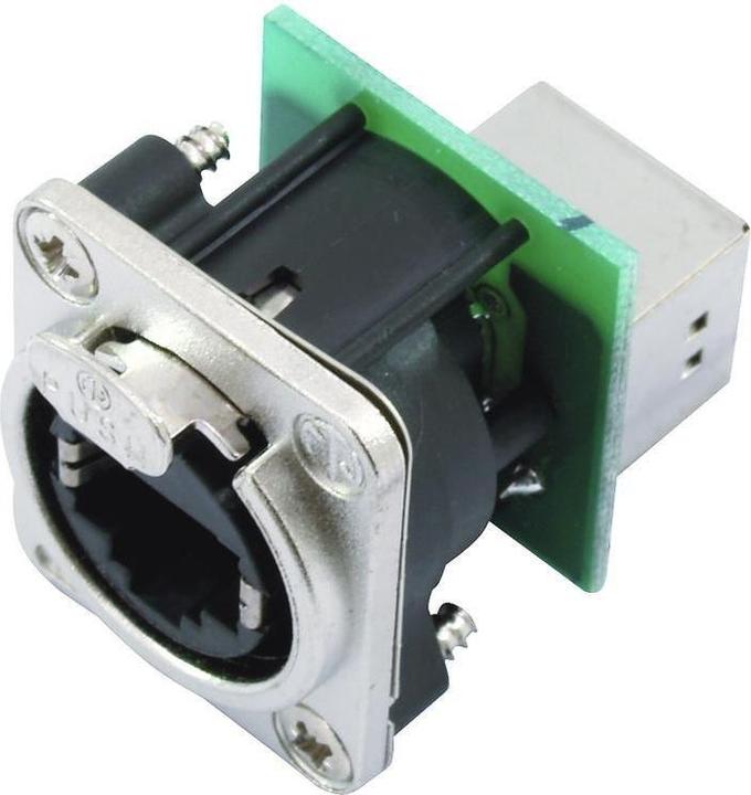 Actual product image Neutrik - Ethercon - Metal Chassis Housing With Rear-Mounted Standard Rj45 (UTP, CAT5e, 0.17 m)