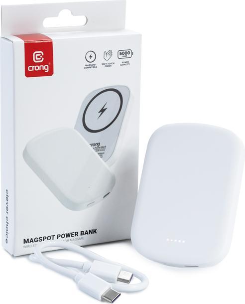 Actual product image Crong Power bank with MagSafe, USB-C PD (5000 mAh)