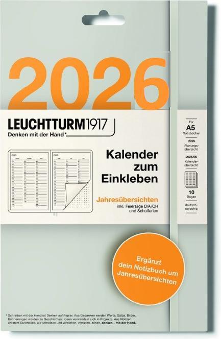 Actual product image Leuchtturm1917 Leuchtturm Kalendersticker Jahresplan (A5)