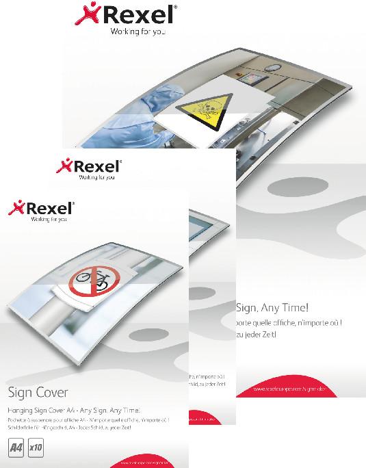 Produktbild Rexel Schilderfolie Sign Cover (A4, 10 Stück, 125 µm)