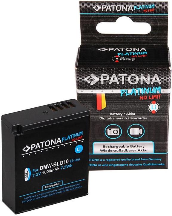 Patona Platinum Akku Panasonic DMW-BLG10 (Kamera Akku)