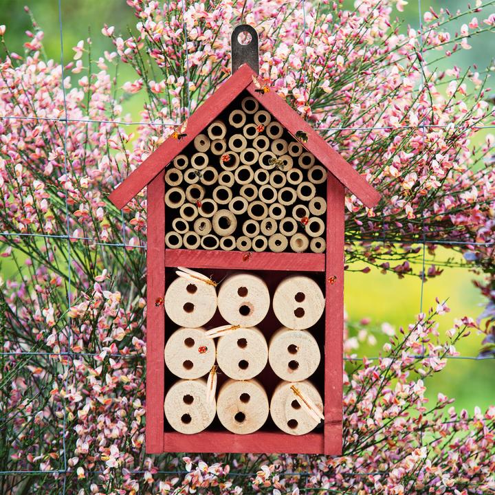Actual product image Relaxdays Insect Hotel Assembly Kit, Bug Shelter (Lacewings, Wild bees, Ladybirds)