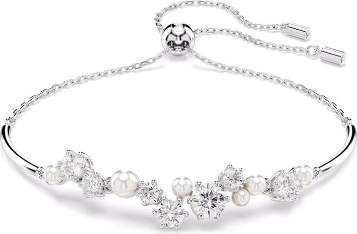 Actual product image Swarovski Constella Armreif Kristallperle Rundschliffe Weiss (24 cm, Swarovski Metal)