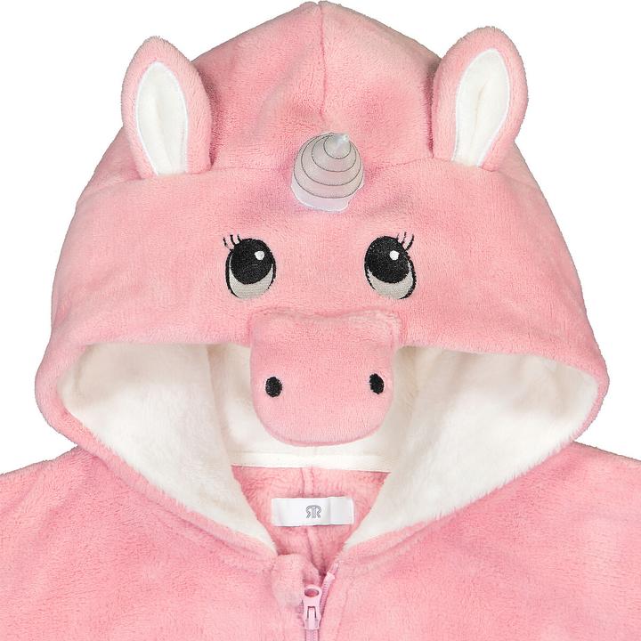 Produktbild La Redoute Collections Fleece-Overall mit Einhornkapuze (158)