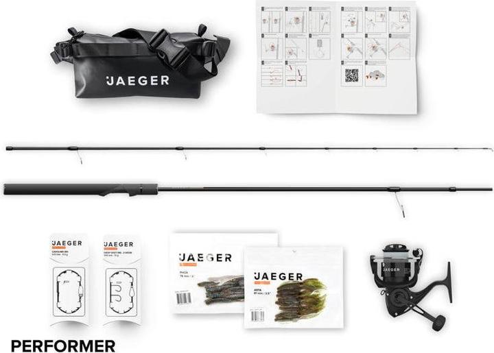 Immagine prodotto Jaeger Perch Go Kit - Perch Starter Combo Performer Edition (Canna da spinning, 204 cm)