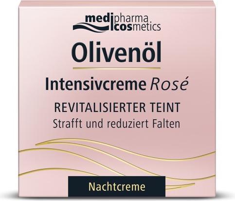 Actual product image Medipharma Olive Oil Intensive Cream Rose Night Cream, 50 ml Cream (50 ml, Night cream)